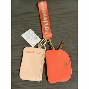 Lululemon Peach and Orange Keychain Set